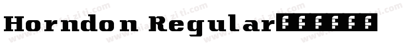 Horndon Regular字体转换